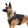 adjustable tactical dog harness for training hiking