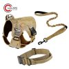 adjustable tactical dog harness for training hiking