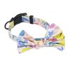 custom Cotton fabric Pet Cat Dog Harness Leash Lead Collar Set