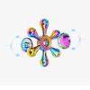 Copper Fidget Toys Spinner Six Arm Finger Gyroscope Focus Fidget Toys Anti Stress Adult Gifts Toy