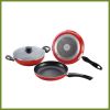 aluminum non stick coating cookware set Wok fry pan saucepot with lid