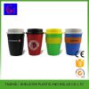 Promotional FDA LFGB quality Cute Reusable 360ml custom printed reusable starbuckss PP coffee cup with silicone lid 