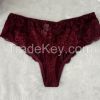 China wholesale new style red sexy briefs lace spandex fancy thongs 58