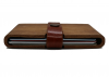 Slim Front Pocket Wood Wallet with Leather Band