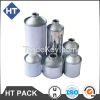 round pvc glue tin can with plastic cap and brush, metal adhesive can