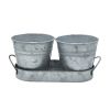 Zinc iron sheet material metal flower pot