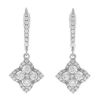 Diamond Dangle Earrings 1.20 Ct Natural Certified Solid White Gold