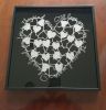 Valentine's Day Heart Print Frame Glass Cover hanging wall frame art