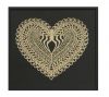 Valentine's Day Heart Print Frame Glass Cover hanging wall frame art