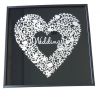 Valentine's Day Heart Print Frame Glass Cover hanging wall frame art