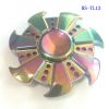 Fidget spinner toys Rainbow Tri-Fidget Metal Hand Colorful EDC Gyro Toys HandSpinner spinners finger top spinning Toy in retail box