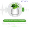 2017 New Products Flower Pot Touch Music Subwoofer Waterproof Mini Car Protable Led Light Ibastek Wireless