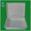 Recyclable material products with bagasse pulp molded apparel packaging boxes