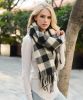 Soft Winter Warm Large Plaid Checked Pashmina Scarf Shawl Wraps Manufacturer