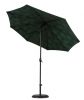 AUTO TILT CRANK FIBERGLASS DURABLE PATIO UMBRELLA