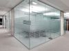 Modular Office Partition Transparent Single Tempered Glass Full High Office Partition 