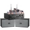 Cheap karaoke audio set with integrated amplifier karaoke audio box wireless microphone for KTV room within 23Sqm