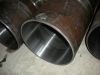 Honed seamless tubes