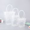 Clear Transprent PP Plastic PVC Flower Packaging Wrapping Gift Bag for Florist Supplies