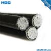 3 core aluminum abc aerial bundle cable Triplex service drop cable