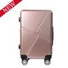 2017 Best Expandable Trolley Luggage Suitace Set With Built-in TSA Lock -Rose Gold