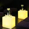 led cube stool square ottoman