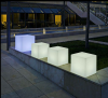 led cube stool square ottoman