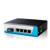 10/100/1000Mbps 4 port industrial poe media converter / poe switch  Gigabit Single Fiber port