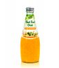 Basil Seed Drink with Fruit Flavor 290ml Glass Bottle