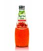 Basil Seed Drink with Fruit Flavor 290ml Glass Bottle