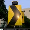 Solar square traffic sign