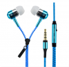 Metal zipper Earphone