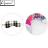 Qsupport Black/Gray Grid Sleep Eye Maks with Elastic Strip-Perfect for nap, travel sleep