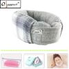 Qsupport Travel Neck Pillow with adjustable sticky fastener, washable cover &amp; Travel Bag, Box Package