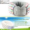 Premium Travel Neck Pillow Super Soft Natural Latex with Washable Cover by Qsupport