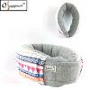 Qsupport Travel Neck Pillow with adjustable sticky fastener, washable cover &amp; Travel Bag, Box Package