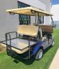 2017 Blue LSV Evolution EV Golf Cart Car Classic 4 Passenger seat street legal 