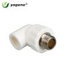 super quality plumbing materials PPR Pipe fitting male brass insert 90 Degree Elbow