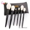 New 6pieces Rose Gold color wood professional makeup brush set, 6pcs Cosmetic Brushes kits