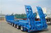 3 Axle Low Bed Semi Trailer 60T lowboy trailer for sale