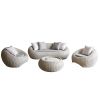 Wholesale cheap 6 seater l shape comfortable high back leisure and outdoor sofa