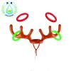 RUNSEN  Christmas Toy Children Kids Inflatable Santa Funny Reindeer Antler Hat Ring Toss Christmas inflatable toys