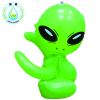 RUNSEN Inflatable Green Alien Model Toys Child Inflated Toys  Halloween/Birthday Party Supplies Kids Science Teach inflatable Toys