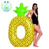 RUNSEN Inflatable185cm pineapple Giant Pool Float Mattress Bed Sunbathe Beach Mat Swimming Ring Circle Water Party inflatable toy