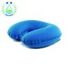 RUNSEN Portable U Shape  Pillow Sleeping Gear Travel Inflatable Cushion Soft Neck Protective Head Rest Plane Inflatable  Pillow 