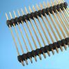 Pin headers male connector with 1mm 1.27mm 2mm 2.54mm pitch single row or dual row straight right angle smt type pins