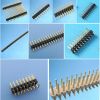 Pin headers male connector with 1mm 1.27mm 2mm 2.54mm pitch single row or dual row straight right angle smt type pins