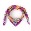 Custom Printing Square Neck Scarves Silk Twill Scarf 90x90