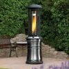 Retractable design gun metal camping gas patio heater