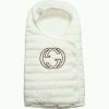 NWT NEW Gucci baby boys girls uni GG white sleeping nest bag stroller footmuff 